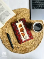 Handcrafted Dried Flower Bookmark - Rustic Rosewood