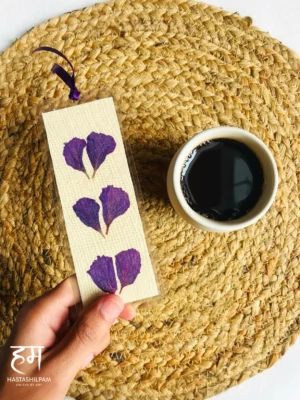 Handcrafted Dried Flower Bookmark - Lavender Loom