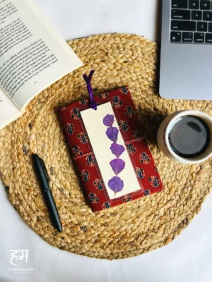 Handcrafted Dried Flower Bookmark - Purple Series