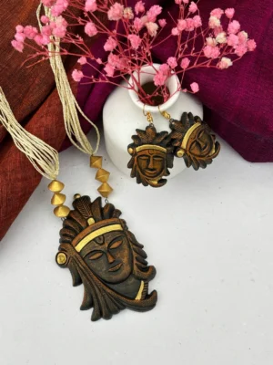 Krishna Terracotta Jewellery Set