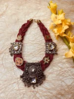 Ornamental Jute Necklace - Rustic Charisma